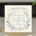 Wedding Day Thank You Cards For Friends and Family Pack of 6