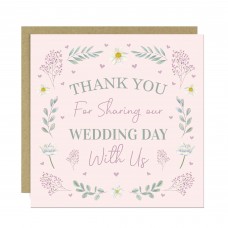 Wedding Day Cards To Say Thank You For Sharing Our Wedding Day