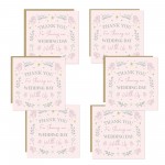 Set of 6 Wedding Thank You Cards with Envelopes Wedding Day Set of 6 Wedding Thank You Cards with Envelopes Wedding Day