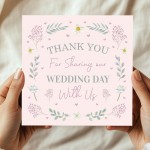 Set of 6 Wedding Thank You Cards with Envelopes Wedding Day Set of 6 Wedding Thank You Cards with Envelopes Wedding Day