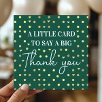 Thank You Card With Envelope Appreciation Greeting Card