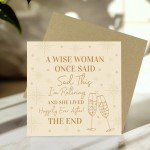 Funny Retirement Card For Her Retirement Card For Work Colleague