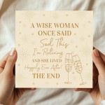 Funny Retirement Card For Her Retirement Card For Work Colleague