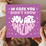Inspirational and Postivite Greeting Card You Are Amazing Card Inspirational and Postivite Greeting Card You Are Amazing Card