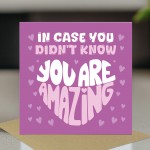 Inspirational and Postivite Greeting Card You Are Amazing Card Inspirational and Postivite Greeting Card You Are Amazing Card