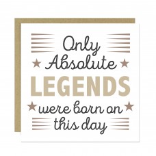 Funny Birthday Card For Men Only Legends Were Born On This Day