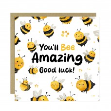 Funny Good Luck Card for New Job Exams Farewell