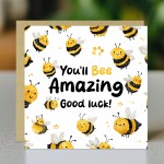 Funny Good Luck Card for New Job Exams Farewell