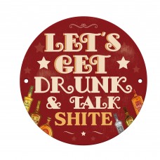 Funny Bar Sign For Man Cave Lets Get Drunk Home Bar Pub Man Cave
