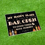 Novelty Patio Sign My Happy Place Funny Sign For Home Bar Novelty Patio Sign My Happy Place Funny Sign For Home Bar