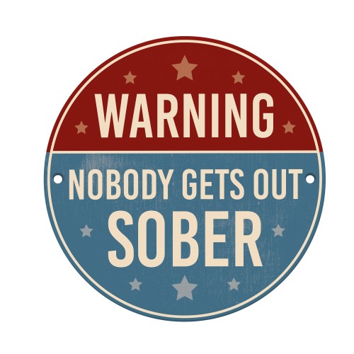 Funny Home Bar Sign Warning Nobody Gets Out Sober Sign Funny Home Bar Sign Warning Nobody Gets Out Sober Sign