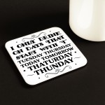 Funny Drinks Coaster For Bar Accessories Only Drink On The Days