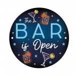  Home Bar Sign Neon Style This Bar Is Open Garden Shed Sign