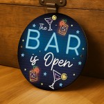  Home Bar Sign Neon Style This Bar Is Open Garden Shed Sign