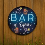  Home Bar Sign Neon Style This Bar Is Open Garden Shed Sign