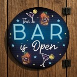  Home Bar Sign Neon Style This Bar Is Open Garden Shed Sign