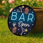  Home Bar Sign Neon Style This Bar Is Open Garden Shed Sign