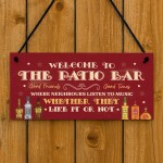 Funny Sign For Home Bar Welcome To The Patio Bar Garden Sign