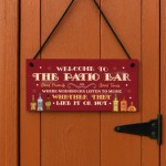 Funny Sign For Home Bar Welcome To The Patio Bar Garden Sign