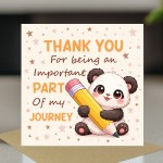 Thank You Card for Teacher Assistant Part Of My Journey Thank You Card for Teacher Assistant Part Of My Journey