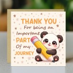 Thank You Card for Teacher Assistant Part Of My Journey Thank You Card for Teacher Assistant Part Of My Journey