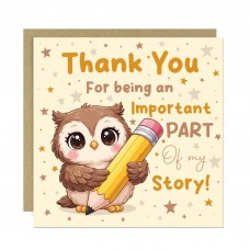 Thank You Card for Teacher Assistant Important Part Of My Story