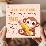 Leaving Card for Teacher BIG Thank You Card for Teacher Leaving Card for Teacher BIG Thank You Card for Teacher