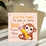 Leaving Card for Teacher BIG Thank You Card for Teacher Leaving Card for Teacher BIG Thank You Card for Teacher