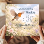In Sympathy Card Thinking of You Condolence Card Mourning In Sympathy Card Thinking of You Condolence Card Mourning