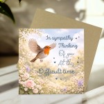In Sympathy Card Thinking of You Condolence Card Mourning In Sympathy Card Thinking of You Condolence Card Mourning