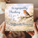 Thinking of You Sympathy Card Mourning Bereavement Cards