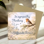 Thinking of You Sympathy Card Mourning Bereavement Cards