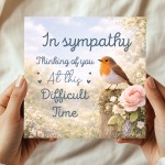 Sympathy Thinking of You Condolence Card Mourning Bereavement Sympathy Thinking of You Condolence Card Mourning Bereavement