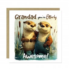 Grandad Birthday Card Cute Fathers Day Card for Grandad Awesome
