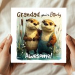 Grandad Birthday Card Cute Fathers Day Card for Grandad Awesome