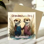 Grandma Birthday Card You're Otterly Awesome Thank You Card Grandma Birthday Card You're Otterly Awesome Thank You Card