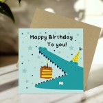 Crocodile Happy Birthday Card with Envelope Cute Animal Birthday Crocodile Happy Birthday Card with Envelope Cute Animal Birthday