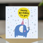 Happy Birthday Card with Envelope Cute Elephant Birthday Card 