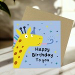 Happy Birthday Card with Envelope Cute Elephant Birthday Card 