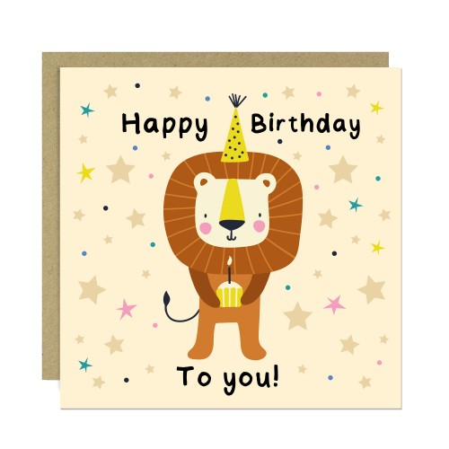 Happy Birthday Card with Envelope Cute Lion Birthday Card for Happy Birthday Card with Envelope Cute Lion Birthday Card for