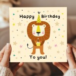 Happy Birthday Card with Envelope Cute Lion Birthday Card for Happy Birthday Card with Envelope Cute Lion Birthday Card for