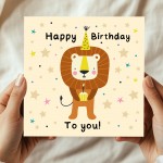 Happy Birthday Card with Envelope Cute Lion Birthday Card for Happy Birthday Card with Envelope Cute Lion Birthday Card for