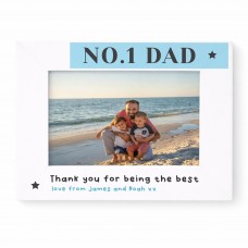 Personalised Gift For Dad NO 1 Dad Photo Frame Birthday Present