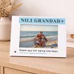 Personalised Gift For Grandad NO 1 Grandad Frame Birthday Gift Personalised Gift For Grandad NO 1 Grandad Frame Birthday Gift