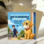 Funny Fathers Day or Birthday Card from Dog Hilarious Dog Dad Funny Fathers Day or Birthday Card from Dog Hilarious Dog Dad
