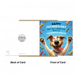 Happy Fathers Day Card From Dog Funny Father's Day Cards Happy Fathers Day Card From Dog Funny Father's Day Cards
