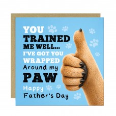 Funny Fathers Day Card from Dog Hilarious Dad Card Dog Lover