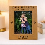 Special Dad Gift For Fathers Day Birthday Hearts Belong To Dad