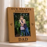 Special Dad Gift For Fathers Day Birthday Hearts Belong To Dad