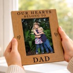 Special Dad Gift For Fathers Day Birthday Hearts Belong To Dad